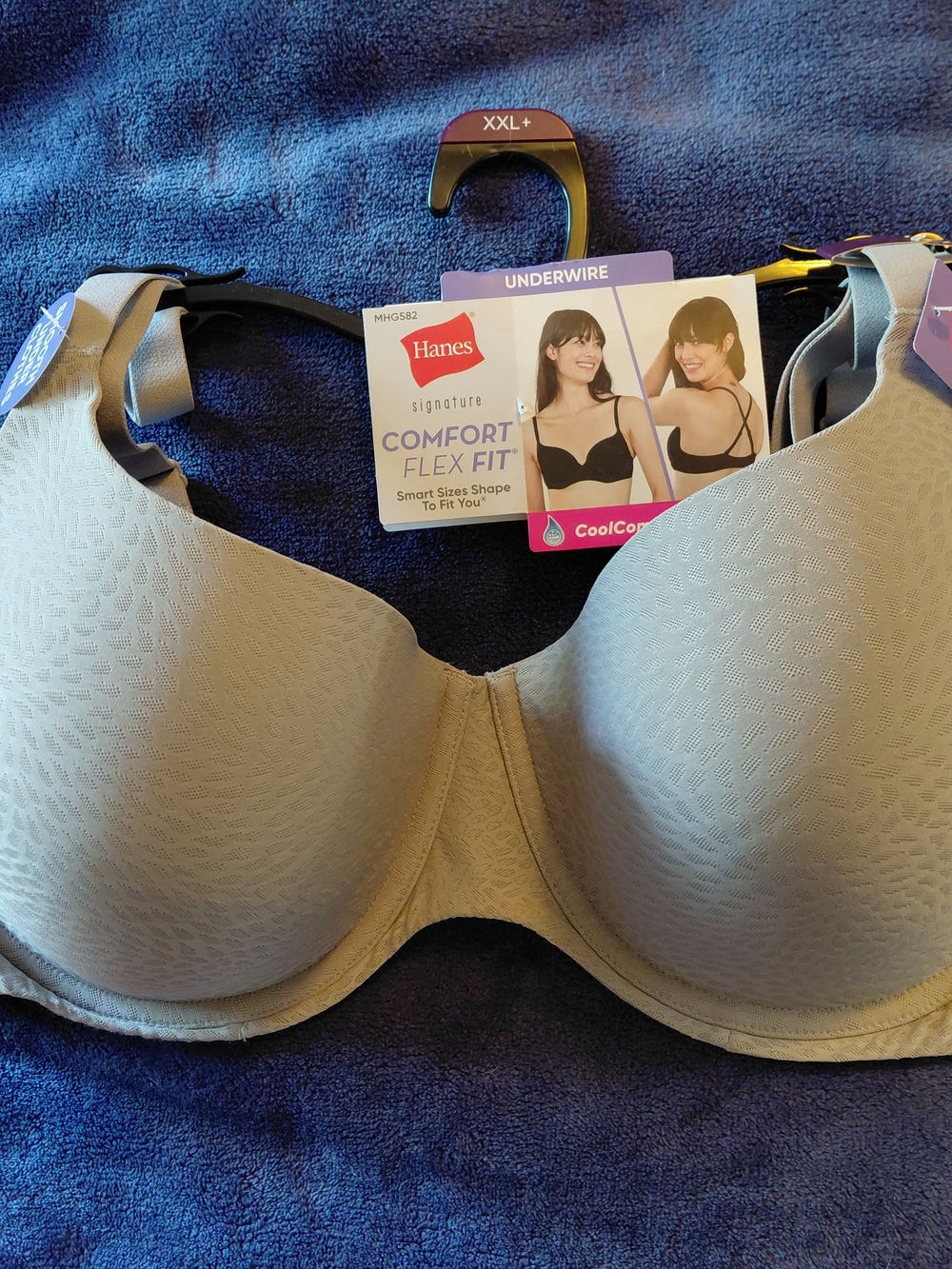 New Womens Hanes Comfort Flex Fit Underwired T-shirt Bra Size XXL